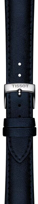 Kožený řemínek Tissot T852.050.305 18mm, modrý, vegan