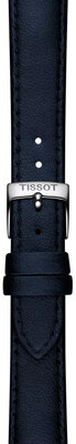 Kožený řemínek Tissot T852.050.307 22mm, modrý, vegan