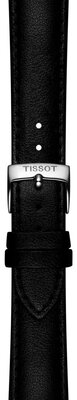 Kožený řemínek Tissot T852.050.319 18mm, černý, vegan