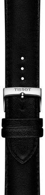 Kožený řemínek Tissot T852.050.323 22mm, černý, vegan